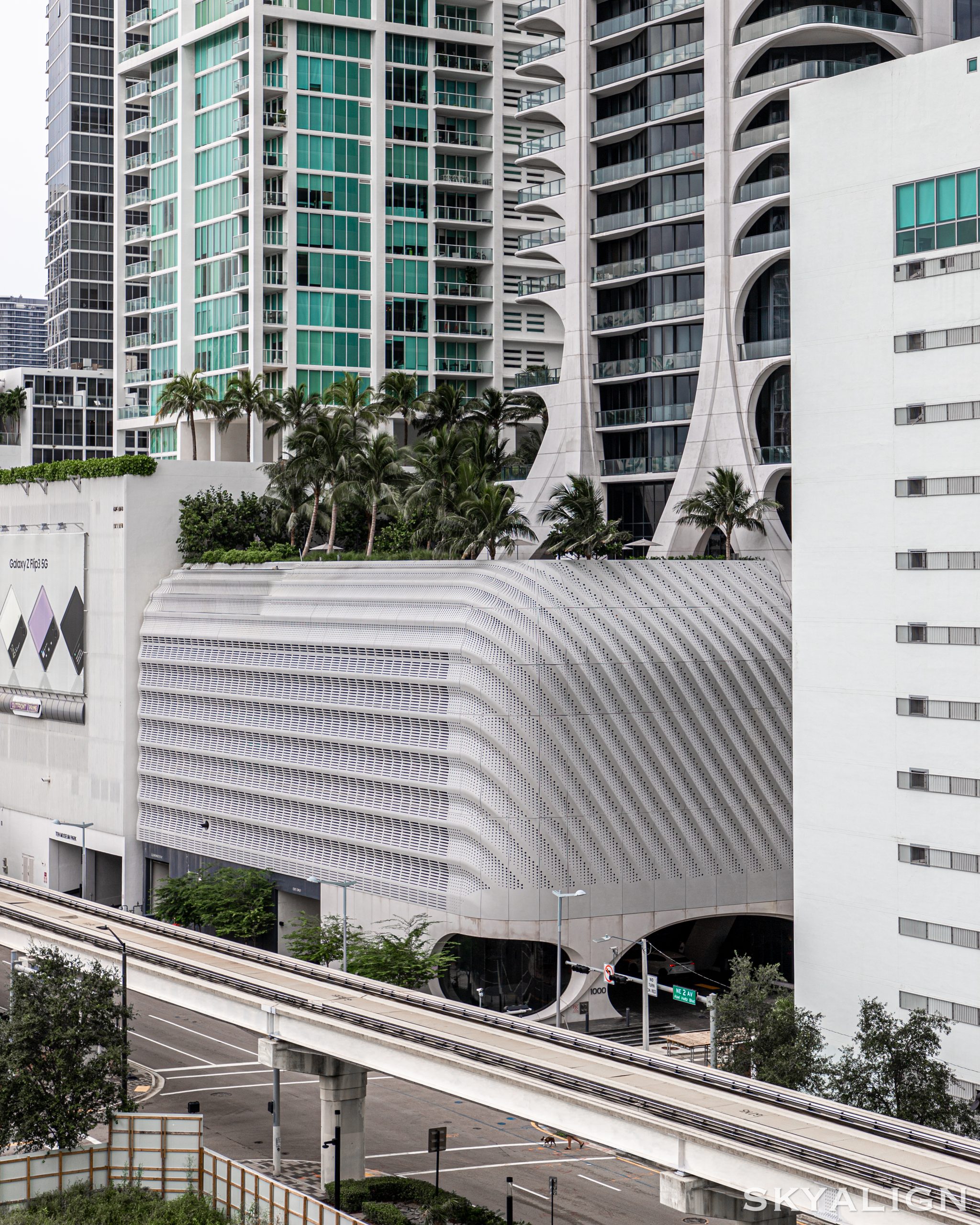 One Thousand Museum tower with sculptural exoskeleton façade